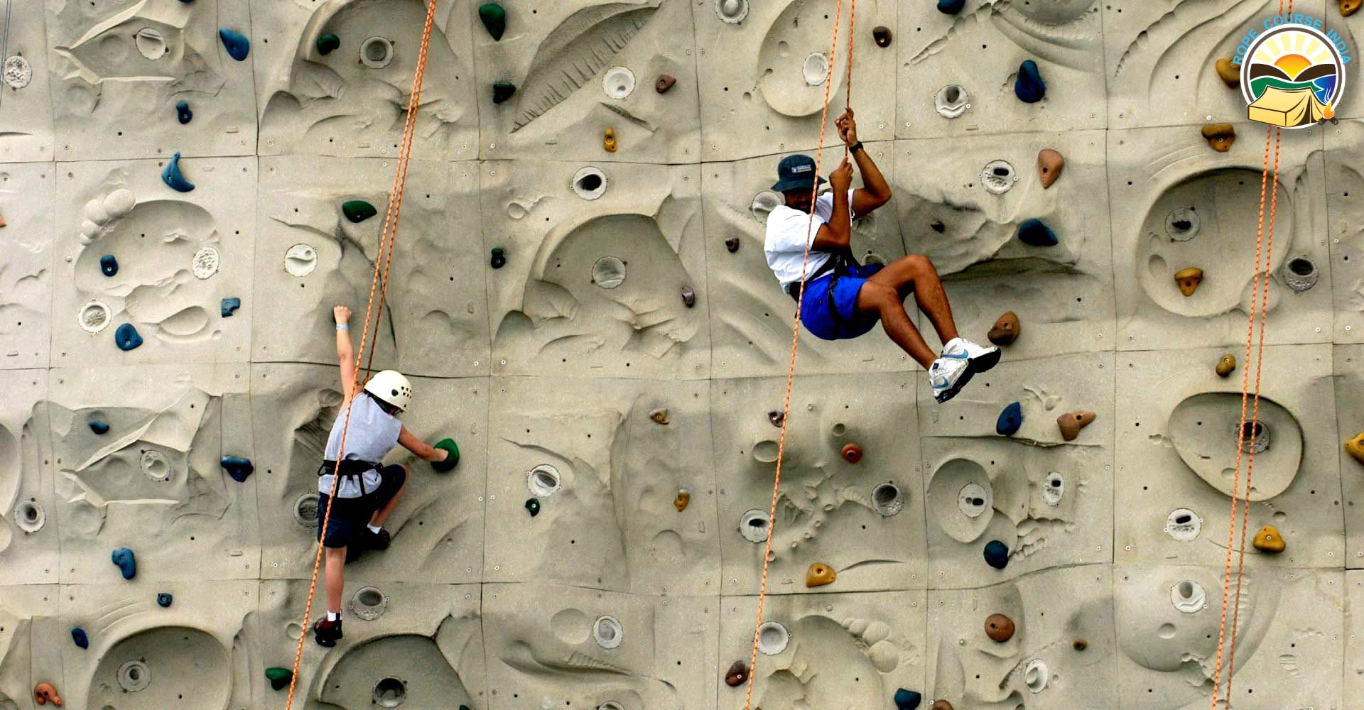 Rock climbing setup in india