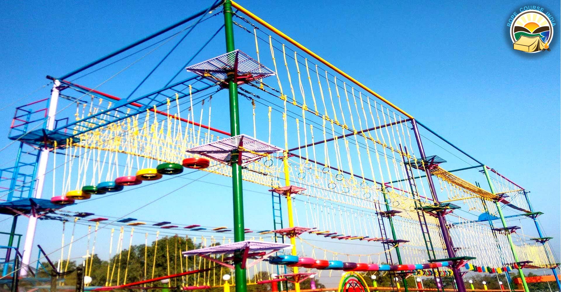 Rope course Construction In India rope course setup in india